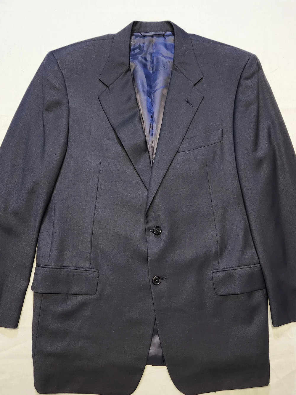 Hickey Freeman Loro Piana Blazer 42R Zelander 100% Wool Navy Sport Coat Italy